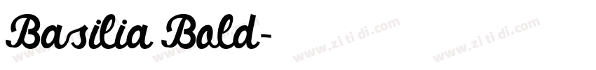 Basilia Bold字体转换